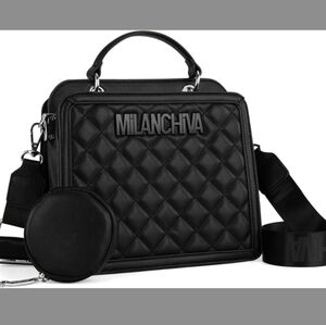 Milan Chiva Quilted Small Tote Bag for Women Top Handle Purse with Coin Purse